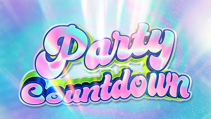 Retro Pastel Halftone Party Countdown